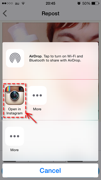 【Instagram】インスタグラムでリツイートする方法（アプリ）